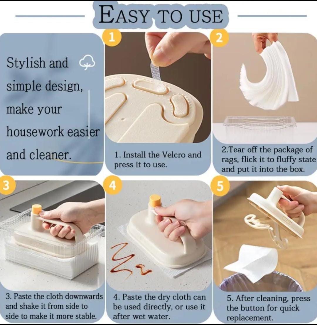 Multipurpose Kitchen Cleaning Brush ā Stain & Grease Remover Pad