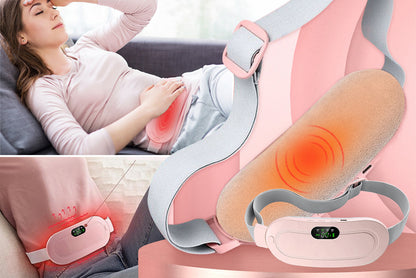Electric Period Cramp Massager & Heating Belt – Menstrual Pain Relief for Women