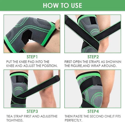 PressureFit™ 3D Knee Support – Adjustable Compression for Men & Women